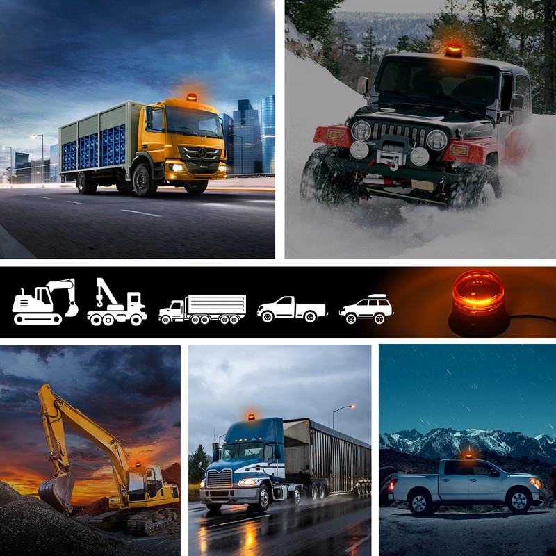Yuanjoy LED Beacon, 10 V 30 V Car Warning Light,