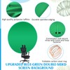 Briwooody Collapsible Blue Green Screen Backdrop (56") Double Sided Webcam