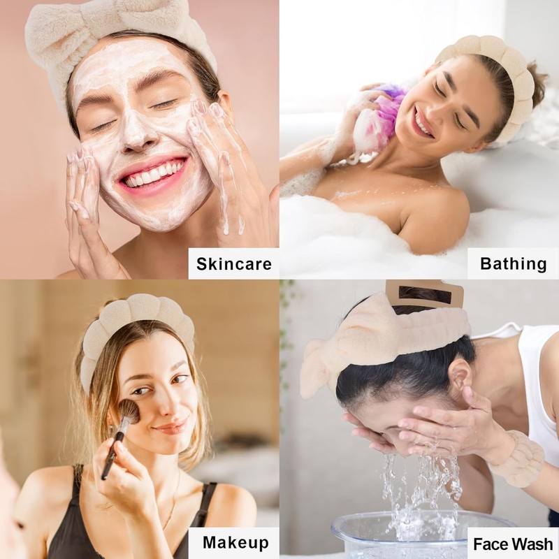 Cozy Manor Skincare Headband Spa Headband for Women Cute head