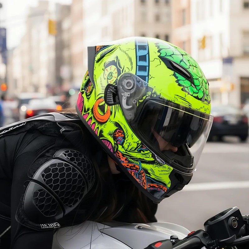 TRIANGLE Motorcycle Helmets Full face Helmet for Adults Men and