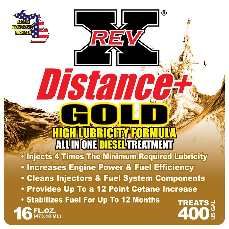 REV X Distance+ Gold Diesel Treatment - 16 fl. oz.