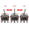 Heschen Metal Toggle Switch, RT1322, DPDT, maintained, ON/OFF/ON 3 Position,
