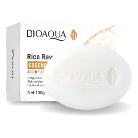 Jabón De Arroz Bioaqua Aclara Elimina Manchas Axila Codos Mixta Día/noche