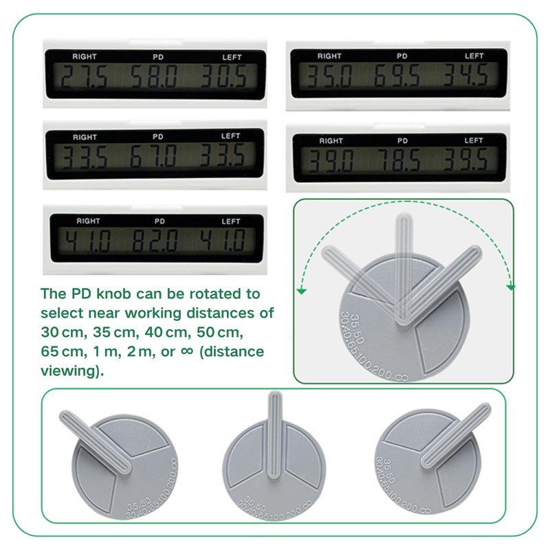 Optical Digital Pupilometer, PD Meter Interpupillary Distance Measuring Tool with