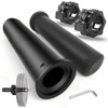 NewBEP 2PCS Olympic Adapter Sleeve 7.8" with Olympic Barbell Clamps
