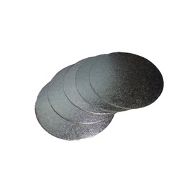 LarryRoo LarryRoo Pack of 5 Cut Edge Round Cake Boards Support Cards (4 Inches)