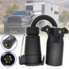 XUKEY 7-Way Blade to 7- Pin Round Trailer Adapter Plug