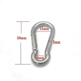 4Pcs Stainless Steel 1.8 inch Pad Eye Plate U Hooks Stainless Steel Snap Hook,Marine Hardware Staple Hook Loop with Screws