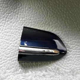 fitfoyo Front Exterior Left Driver Side Door Handle Lock Bezel Cover Cap Fit for Ford Fusion 2013-2020, for Edge 2015-2020 (Blue with Chrome)