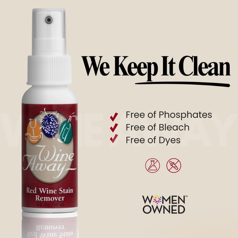 Wine Away Red Wine Stain Remover - For Clothing, Carpet,