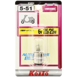 KOITO K5004 Two-wheel Head Bulb, 6V, 25/25W, (Pack of 1)