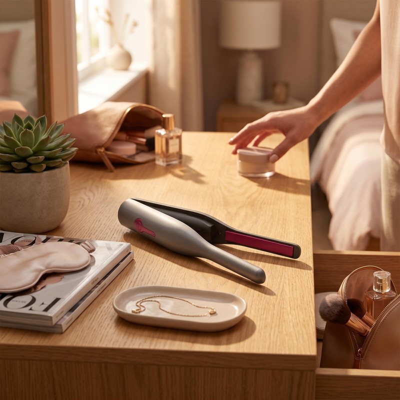 LICAEVEY Pencil Flat Iron, PTC Fast Heating Cordless Hair Straightener