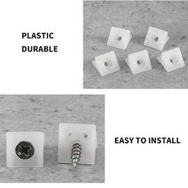 20pcs Drawer Repair Kit, Drawer Supports Drawer Bottom Sagging Repair Fix Mending Wedges, Drawer Repair Kit with Screws, Plastic Corner Brace Angle Code Bracket Fastener with Screws for Furniture