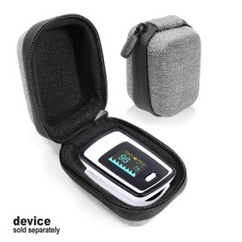 CaseSack Case for Fingertip Pulse Oximeter, Blood Oxygen Saturation Monitor like EMAY 80, 96, 60; Santamedical, Zacurate Pro Series 500DL, 500BL, Facelake FL400, CONTEC OLED CMS50NA(CASE ONLY)