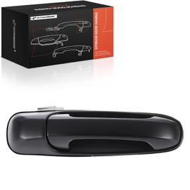 A-premium - Manija de Puerta Exterior Delantera Derecha del Lado del Pasajero Compatible con Jeep Wj Series Grand Cherokee 1999-2004, Negro Liso, Reemplazo# Qr38dx8ab, Qr38dx8ac