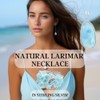 Beaux Bijoux Sterling Silver Blue Larimar Necklace for Women -