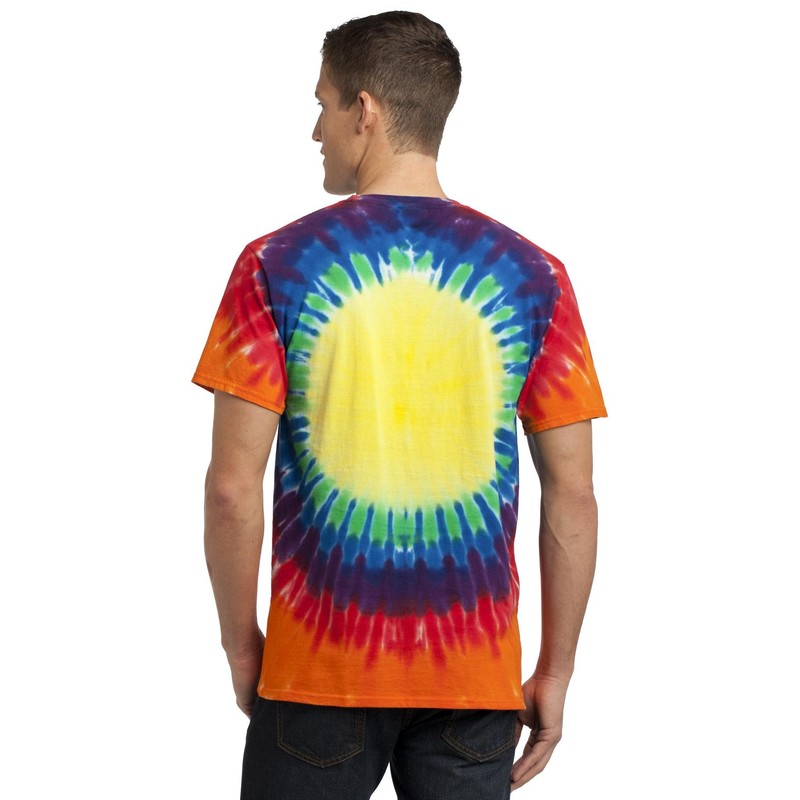 Port & Company -Window Tie-Dye Tee. PC149 Rainbow