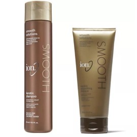 Ion Keratin Smooth Solutions Shampoo 10.5oz & Smoothing M@sque 6 Oz Set