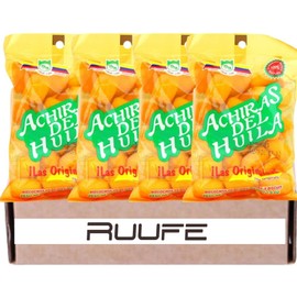 Achiras del Huila (Pack of 4) 4.2oz each (120gr each) Colombian snack food online, Yellow, 0.0353 Ounce