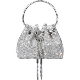 VIOPY Bolso De Mano Con Diamantes De Imitación Brillantes,Bolso De Noche Para Mujer,Bandolera De Hombro Para Mujer,También Adecuado Para Boda,Fiesta,Graduación