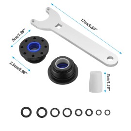 Unbranded Front Mount Hydraulic Steering Cylinder Seal Kit with Pin Wrench for Seastar