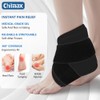 Chilmax Ankle Heel Ice Pack Wrap Brace for Swelling,Gel Cold/Hot