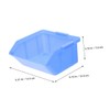 Gadpiparty 4pcs Plastic Parts Storage Bins Nesting Component Boxes for