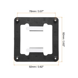 PATIKIL CPU Cooler Mounting Bracket Heatsink Backplate Sheet Plate Black for 1700 Platform CPU Bracket Holder Pack of 2