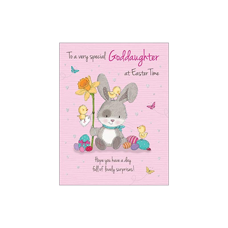 Piccadilly Greetings Traditional Easter Card Goddaughter - 8 x 6