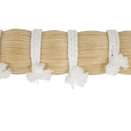 One Pound of White Single Drawn Horse Hair: 13" to 15" (702-WHTS13) Y1K