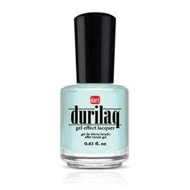 duri Durilaq, DUO04 Aphrodites Kiss, Pale Pastel Blue Opaque Gel Effect Lacquer and Top Coat, 0.61 fl.oz. Each