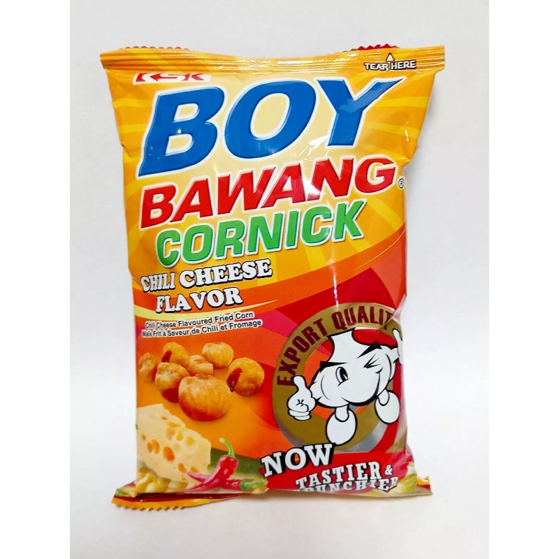 BOY BAWANG Cornick Chili Cheese Flavor Fried Corn (6 Packs
