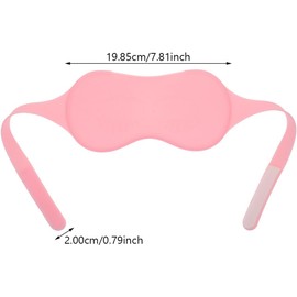 Toyvian Antifaz Opaco para Dormir de Gel de Silicona Terapia Fría y Caliente para Aliviar Fatiga Ocular Tamaño Estándar Color Rosa Bandas Elásticas Cómodo para Viajes y Descanso