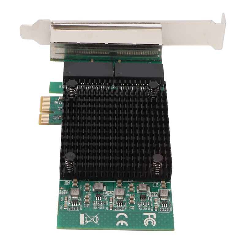PCIE X1 Ethernet Card 4 Port RJ45 Copper Interface JL82571GB