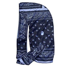 Silky Designer Durag – 360 Waves (Black Band)