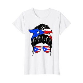 Puerto Rican Girl Puerto Rico Flag Proud Puerto Rican Woman T-Shirt
