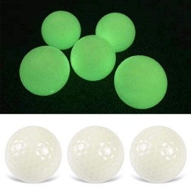 6 x Luminous Golf Balls, Night Fluorescent Golf Training Balls Practice Sports Balls