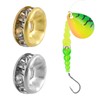 100pcs Fishing Bead Wedding Spinner Ring for Trolling Rig Walleye