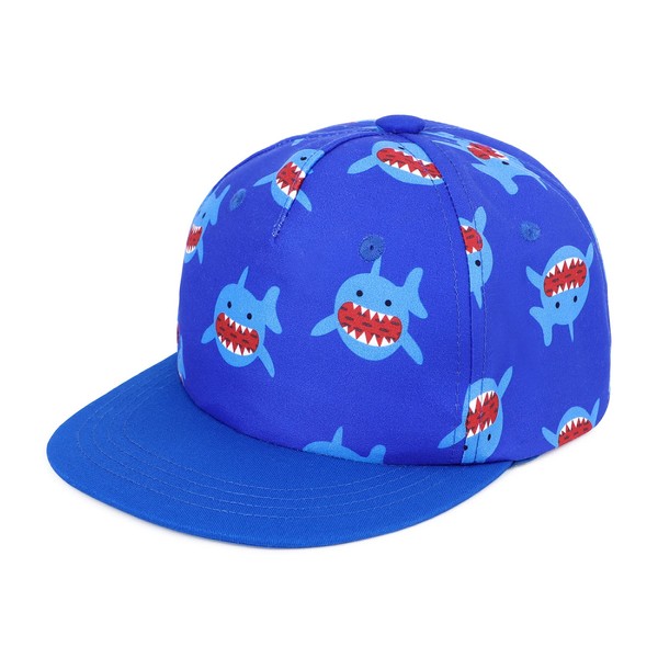 Durio Kids Sun Hat Adjustable Kids Hat Cute Kids Baseball Hat Breathable Kids Beach Hat Cute Sun Hat Kids Soft Kids Trucker Hat C Blue Shark One Size