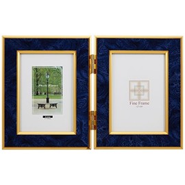 フ-TP-151-B 樹脂製フォトフレ-ム/L縦2面/ブル- [エレクトロニクス]