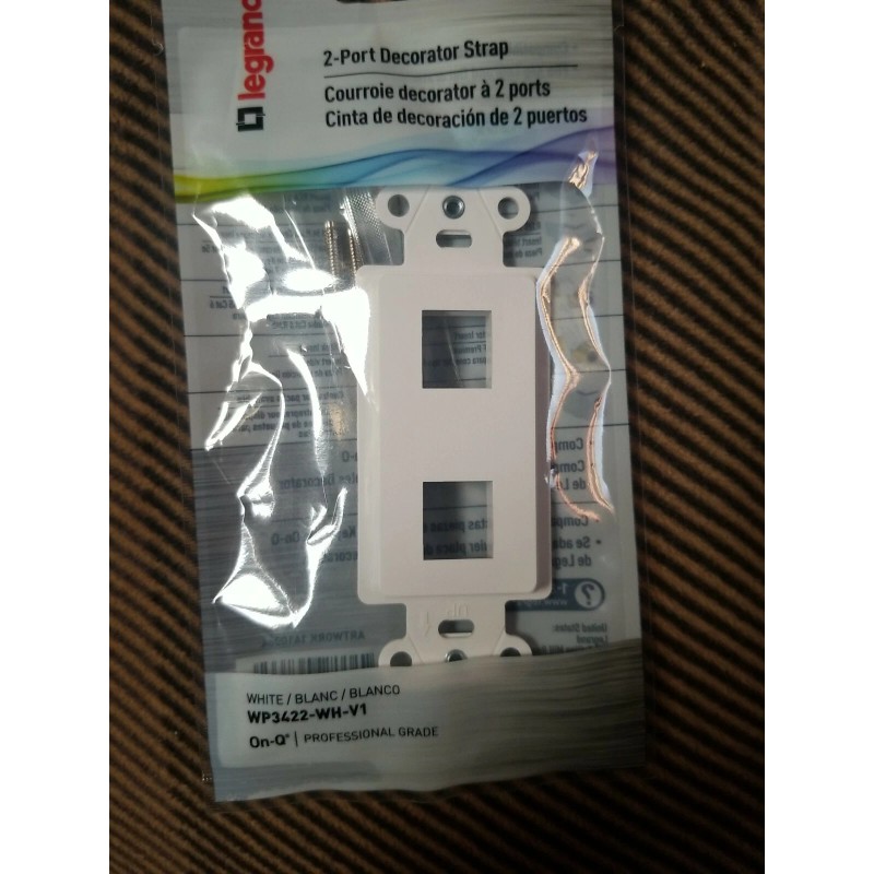 Legrand - OnQ Home Office & Theater, Decorator Outlet Strap,