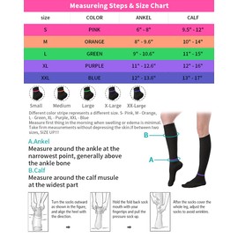 T.E.D. Anti Embolism Stockings Thigh High Knee High for Women Men, 15-20 mmHg Compression TED Hose with Inspect Toe Hole