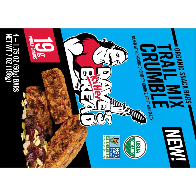 Dave's Killer Bread Organic Trail Mix Crumble Bars 7 oz
