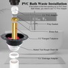 ZACCAS Freestanding Tub Drain Rough-in Kit, [Built to Last][Easy Installation]