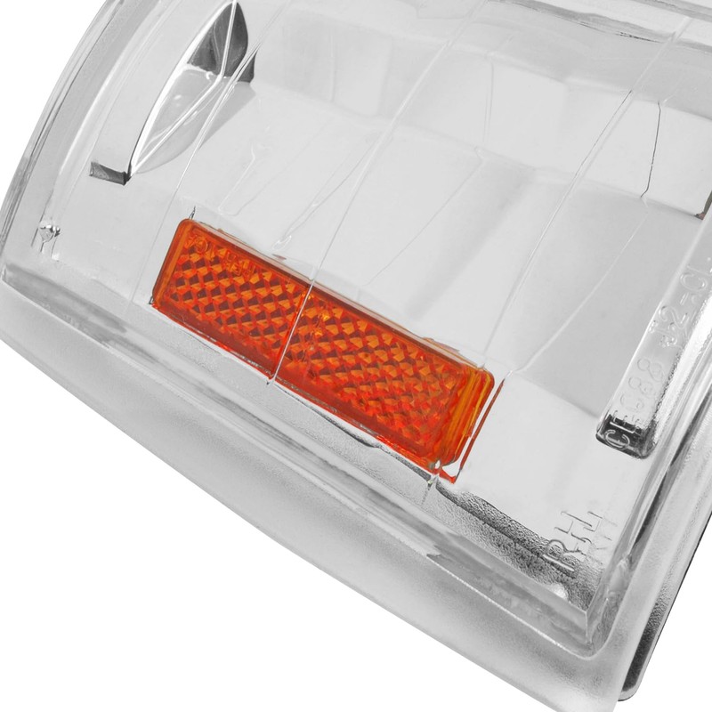SPEC-D TUNING Chrome Housing Clear Lens 4PC Corner Lights Compatible