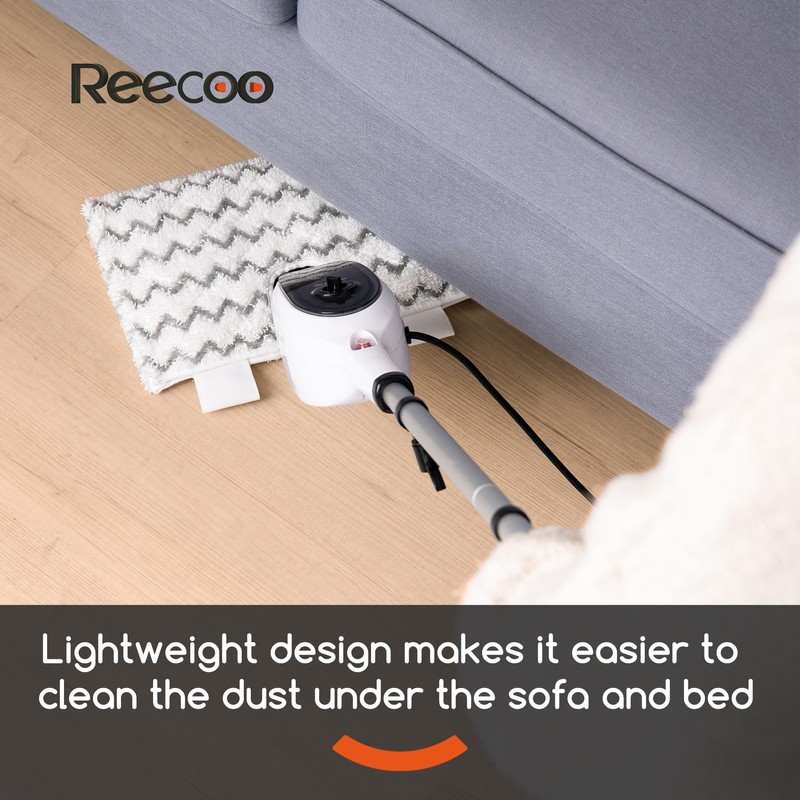 REECOO Steam Mops for Floor Cleaning, Unique Double-Sided Flip Design,