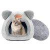 ToKinCen Washable Indoor Cat House with Non-Slip Base and Removable