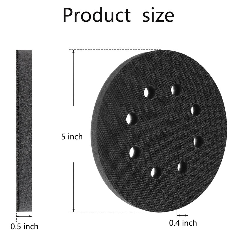 STEBRUAM 2 Pcs Soft Sponge Interface Pad Sanding Pad 8