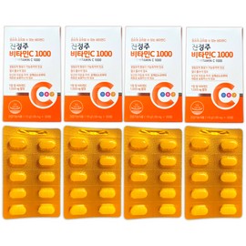 Vitamin C Jinyaksa Mall Jinju Vitamin C 100 tablets 4 boxes total 400 days supply / 진약사몰 진정주 비타민C 100정 4박스 총 400일분