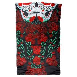 Hot Leathers HWN2003 Sugar Skull Neck Gaiter Mask - One Size